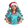 Infirmière Joyeux Noël