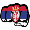 Serbia Flag Fist Symbol
