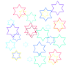Sterne,stern, bunte Sterne