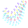 Noten, Musik, bunte Noten