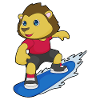 Löwe Snowboarder Snowboard