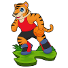Tiger Basketball Player Basketball