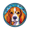 Kerry Beagle Hunderasse Aquarell Illustration