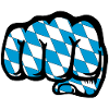 Bayern Flagge Faust Symbol