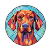 Rhodesian Ridgeback Hunderasse buntes Aquarell
