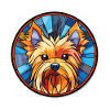 Silky Terrier Hunderasse Aquarell Illustration