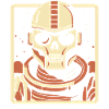 Outer Space Skull Astronaut Robot