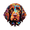 Pudelpointer chien race aquarelle illustration
