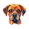 Puggle Dog Breed Farverig akvarel illustration