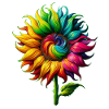 Rainbow Sunflower