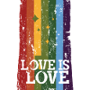 Distressed Pride Flag, Love is Love