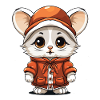 Mouse Christmas Design - Kawaii Style
