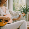 Zen Woman Playing Guitar