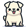 Cute pug dog