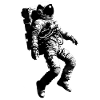 Personalize free-floating astronaut