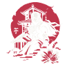 Japanese samurai hero