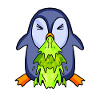 Penguin puking puke