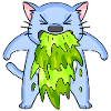 Cat puking puke