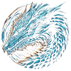 Blue Fantasy Dragon