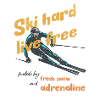 Ski hard fresh snow
