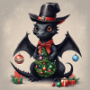 Black Christmas Dragon