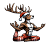 Reindeer Yoga Meditation Christmas