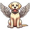 Labrador Retriever Comic Angel