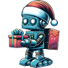 Robot Santa Claus Festive Technology