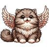Persian Cat Angel Fluffy Fur