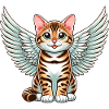 Bengal Cat Angel Spotted Fur