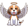 Beagle Angel Celestial Wings