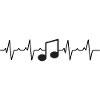 Musiknote Herzschlag