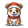 Dog Christmas Design - Kawaii Style