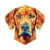 Rhodesian Ridgeback Hunderasse buntes Aquarell