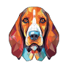 Transsilvanischer Jagdhund Hunderasse buntes Aquarell