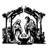 Christmas Family Maria Joseph Jesus