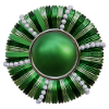 Button green with pearls