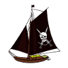 Pirate, Pirate Ship, Buccaneer, Skull, Kid