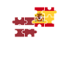 Lettland Spanien Flagge Spanisch Lette