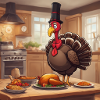 Turkey in Kitchen