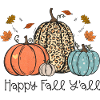 Autumn Pumpkin Happy Fall Y'all