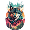 Wolfsgeist in der Wildnis