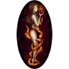 Frau mit Feuermagie - Fantasy / Elemental