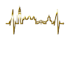 Venice Skyline Heartbeat Italia Jeg elsker Venezia