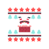 Santa's Upside Down in the Chimney