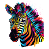 zebra bunt