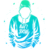 Sweat à capuche antisocial dégradé