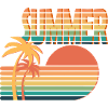 Retro Sunset Summer Vibe Design