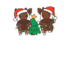 Okapi Christmas Winter Animals Okapis