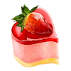 Strawberry Heart Cake